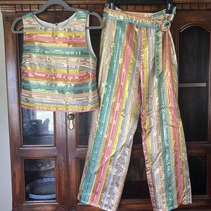 Julie Brown Multi Colored pant set